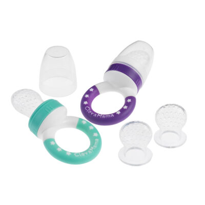 twin pack baby silicone feeder
