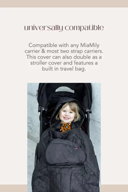 miamily winter cover for stroller or carrier